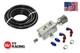 Oil Breather Catch Tank 1L AN10 Filter Drain Chrome Fittings Fuel Hose Kit