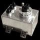 Polished 1 Litre Swirl Pot/Tank with 340 LPH Fuel Pump + Black AN-6 Fittings