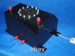 RCI Universal Aluminum Racing Fuel Cell Gas Surge Tank 12-Bolt Cap AN Fittings
