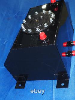 RCI Universal Aluminum Racing Fuel Cell Gas Surge Tank 12-Bolt Cap AN Fittings