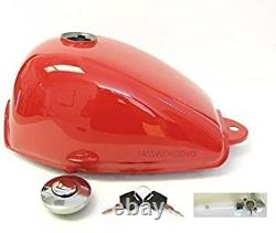RED FUEL TANK+CAP IGNITION, LOCK, KEY, HONDA Z50R Monkey