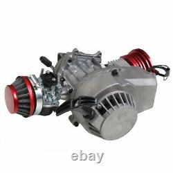 Racing 2 Stroke Pull Start 49cc Engine Motor Fuel Tank Pocket ATV Quad Dirt Bike