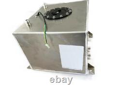 Racing Car Chrome Aluminum Fuel Cell / Tank 12x15x12 Height FREE FAST SHIP