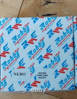 Robby Moto Ducati Cnc Aluminium Racing Fuel Filler Cap In Black New