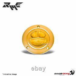 Robby Moto gold ergal fuel tank cap racing for Kawasaki ZX6R 20032006