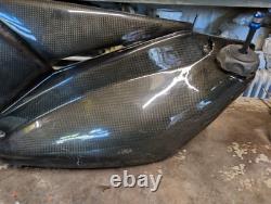 Sherco motorcycle 4 litre rally race rear auxiliary carbon petrol fuel tank 7898