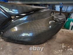 Sherco motorcycle 4 litre rally race rear auxiliary carbon petrol fuel tank 7898