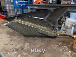 Sherco motorcycle 4 litre rally race rear auxiliary carbon petrol fuel tank 7898