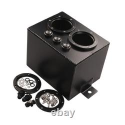 Surge Tank with Fittings Aluminum Fuel Surge Tank Compact for Racing, Racers