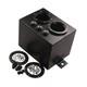 Surge Tank with Fittings Aluminum Fuel Surge Tank Compact for Racing, Racers