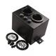 Surge Tank with Fittings Aluminum Fuel Surge Tank Compact for Racing, Racers