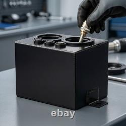 Surge Tank with Fittings Aluminum Fuel Surge Tank Compact for Racing, Racers