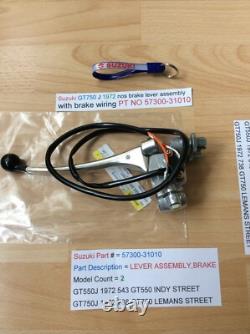 Suzuki Gt750 J Gt550 J 1973 Twin Leading Shoe Cafe Race Brake Lever 57300-31010