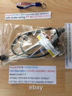 Suzuki Gt750 J Gt550 J 1973 Twin Leading Shoe Cafe Race Brake Lever 57300-31010
