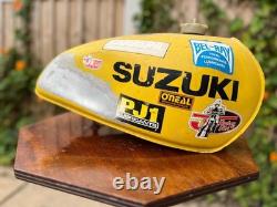 Suzuki RM Vintage 1976-8 Alloy Aluminium totally original old race fuel tank
