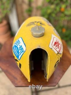 Suzuki RM Vintage 1976-8 Alloy Aluminium totally original old race fuel tank