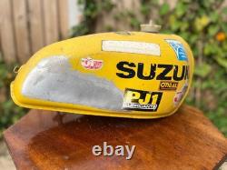 Suzuki RM Vintage 1976-8 Alloy Aluminium totally original old race fuel tank