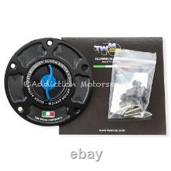 TWM Keyless Quick Release Action Blue Fuel Cap for Aprilia RSV 1000 R 2004-2008