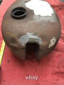 Triumph Factory Race Fuel Tank Tr5 6t Ridged T100 650cc 500cc Bobber Chopper