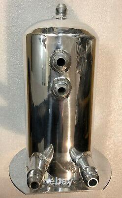 Twin Bosch 044 Fuel Pump Aluminium 2.5 L Swirl Surge Tank Pot Rally Drift Race