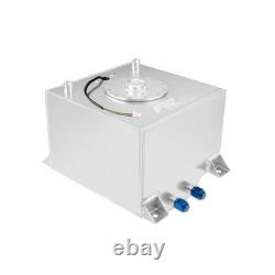 Universal Aluminum Racing Drift Fuel Cell Tank 60L with level sensor sender