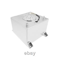 Universal Aluminum Racing Drift Fuel Cell Tank 60L with level sensor sender