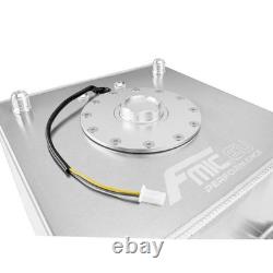 Universal Aluminum Racing Drift Fuel Cell Tank 60L with level sensor sender