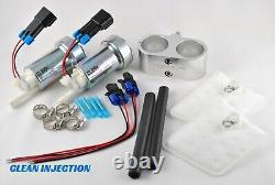 Universal Dual 450LPH E85 Electric Fuel Pump In-Tank high pressure bracket kit