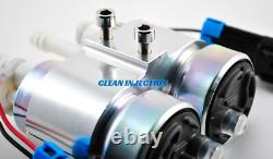 Universal Dual 450LPH E85 Electric Fuel Pump In-Tank high pressure bracket kit
