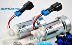 Universal Dual 450LPH E85 Electric Fuel Pump In-Tank high pressure bracket kit