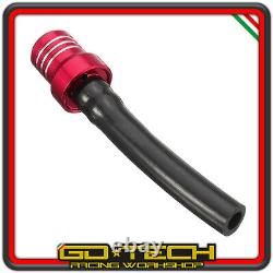 Valve Breather Fuel Tank for Motorcycle cross Enduro Motard Red Anodized