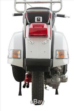 Vespa Sip Racing Px 125 150 166 177 180 Twin Tail Exhaust- Red Road 2.0 New