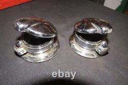 Vintage Car Motorcycle Twin Fuel Caps Race Special Kit Car Bsa Jag Rover Ford