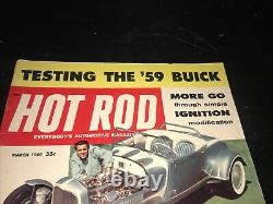 Vintage March 1959 Hot Rod Magazine Testing The 1959 Buick Kendall Motor Oil