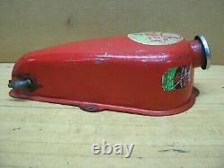 Vintage Simplex Racing Go Kart Seat Back Fuel Gas Tank West Bend McCulloch