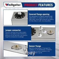 Waltyotur 15 Gallon 57L Slim Aluminum Fuel Cell Gas Tank