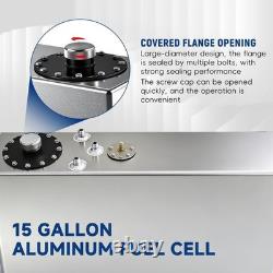 Waltyotur 15 Gallon 57L Slim Aluminum Fuel Cell Gas Tank